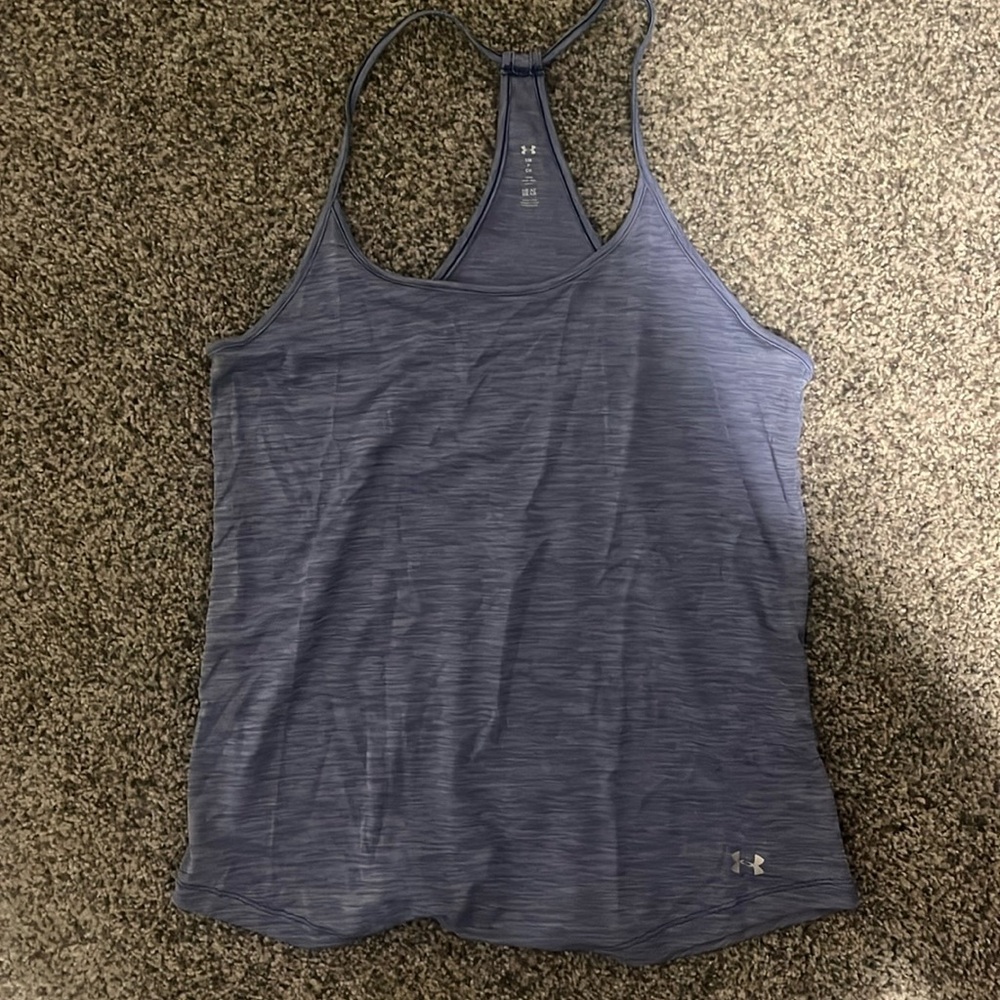Under Armour workout tank top blue